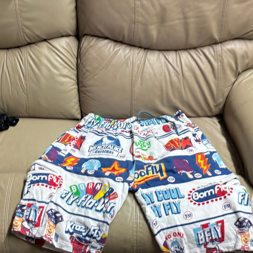 Graphic Print Men's Athletic Shorts